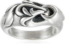 Free Style Arabesque Charm Men's Silver Ring