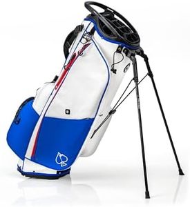 Pins & Aces Player Preferred Golf Bag - Premium Design, Lightweight Golf Bag with Stand - Velvet-Lined 14-Way Club Divider System (USA)
