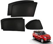 Auto Addict Fix Car Window Sunshades (Side Windows,Non Magnetic) for Mahindra TUV 300