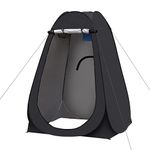 Portable Pop up Tent Privacy Shelter, for Outdoor Camping Caravan Picnic Toilet & Shower, Fishing Sunshade, Beach Dressing Changing Room, with Carrying Bag, Quick Setup Utility Accessories Black