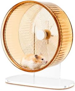 Silent Hamster Wheel with Adjustable Acrylic Stand for Small Pets