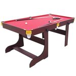 Walker & Simpson Archer 5ft Foldable Pool Table Red
