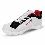 DSC Rigor X Cricket Shoes for Mens, Size UK - 7, Color - White/Black