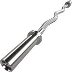 GYM MASTER EZ Curl Bar Olympic 2" Barbell for Bicep Curls and Weight Lifting