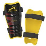 Vector X Germany Shin Guards Soccer with Adjustable Straps for Boys Girls Teenagers Adults - Comfortable and Durable