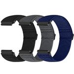 20mm Quick Release Elastic Strap Compatible with Samsung Galaxy Watch 7/6/5/4/FE 40mm 44mm/Galaxy Watch 6/4 Classic/Galaxy Watch 5 Pro/Garmin Vivoactive 5/ Venu/Venu 2 Plus Nylon Straps for Women Men