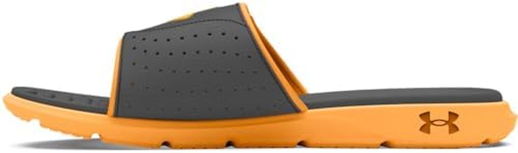 Under Armour Men's Ignite Pro Slide Sandal, (104) Castlerock/Nova Orange/Nova Orange, 10