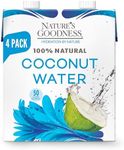 Coconut Water No Sugar Added - Unsweetened, Fat Free, Plant-Based Electrolyte Drink - 12 Pack 134.4 Fl Oz Total (12 x 330 ml) - Hydration Support for Fitness, Smoothies, and Everyday Wellness