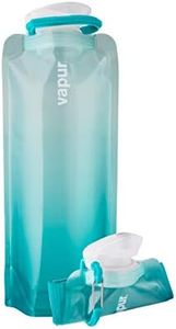 Vapur Flexible, Collapsible Wide Mouth Anti-Bottle with Detachable Carabiner, 23 Ounce, Malibu Teal, Pack of 1