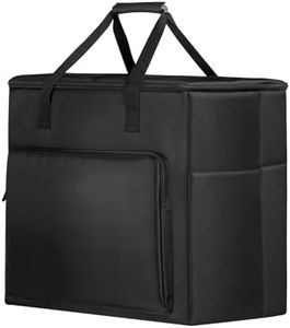 Buwico BUBM Multi-pocket Large Capacity Desktop PC Computer Travel Storage Carrying Case Bag Organizer for 27 Inch Computer Main Processor Monitor Keyboard and Accessories(Size：XL)