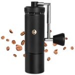 TIMEMORE Chestnut S3 Manual Coffee Grinder, Numerical External Adjustable Setting, All-Metal Body and Stainless Steel Burr, for Espresso to French Pressm, Black