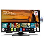 Cello C2425WSF-TRAV 12 Volt 24 inch Traveller Smart Frameless TV/DVD "Pitch Perfect" Speakers Ultrafast WebOS, Freeview Play, FreeSat, Bluetooth, Netflix Small TV for Motorhomes UK Made