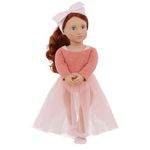 Our Generation – 18-inch Ballerina Doll – Red Hair & Blue Eyes – Ballet Outfit & Hair Bow – Pretend Play – Toys For Kids Ages 3 And Up – Aubrie