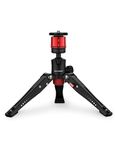 IFOOTAGE Cobra 3 Base Small Tripod, Aluminum Table Top Mini Tripod with 3/8" and 1/4" Quick Release Plate, Payload 17.6lbs for Telescope, DSLR Camera, Video Camcorder, Mobile Phone