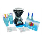 SNOWIE - Little Snowie Max Snow Cone Machine - Premium Shaved Ice Maker, With Powder Sticks Syrup Mix, Premium Kit, Black