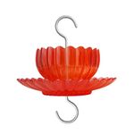 Ant Moat for Hummingbird Feeder - Freestyle 9 OZ Extra Large Capacity Insect Guard - Red Daisy Bowl & Dish