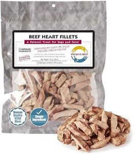 Fresh Is Best - Freeze Dried Healthy Raw Meat Treats for Dogs & Cats - Beef Heart Fillets