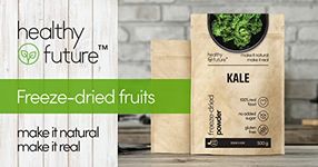 Healthy Future Freeze Dried Kale | Lyophilised Veggie Powder, Not Irradiated | 100% Natural, Vegan, Kosher | Free from Gluten, Sulphur, Preservatives, No Added Sugar, GMO | 1 Pack of 500 g