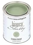bianco Shabby® Verde Salvia (Sage Green) Water-Based Chalk Paint for All Surfaces – Extra Matt Finish (1 Litre)