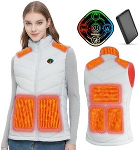 Heated Vest Women with Battery Pack Included, Smart Controller, Light Out Design, Lightweight Electric Heating Jacket