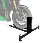 EGO BIKE Adjustable Motorcycle Wheel Chock Stand Heavy Duty 1800lb Weight Capacity Tire Chock for 15"-22" Wheels