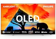 PHILIPS Ambilight 55OLED759 4K OLED Smart TV - 55 Inch Display with P5 AI Perfect Picture Engine Ultra HD, Titan OS, Dolby Vision and Dolby Atmos Sound, Works with Alexa and Google Voice Assistant