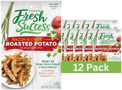 Concord Foods Bacon and Chive Roasted Potato Seasoning Mix Elevate Your Potatoes with Savory Bacon and Fresh Chive Flavor! 1.25 Oz (Pack of 12)