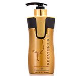 Keratin Cure Best Treatment Gold and Honey Bio 10 Ounces for Silky Soft Hair Formaldehyde Free Professional Complex with Argan Oil Nourishing Straightening Damaged Dry Frizzy Coarse Curly Wavy Hair