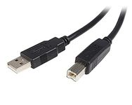 StarTech.com 1m USB 2.0 A to B Cable - M/M - 1 Meter USB Printer Cable Cord (USB2HAB1M)