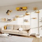 Homiflex 16-in-1 Cat Wall Shelves, 