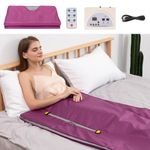 TaTalife Portable Far-Infrared Sauna Blanket, Digital Heat 2 Zone Sauna with Remote Control, Professional Home Sauna Heated Blanket Therapy