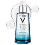 VICHY Mineral 89 Fortifying, Hydrating & Plumping Daily Skin Booster, Face Moisturizer Liquid With Hyaluonic Acid, 1.67 Fl. Oz.