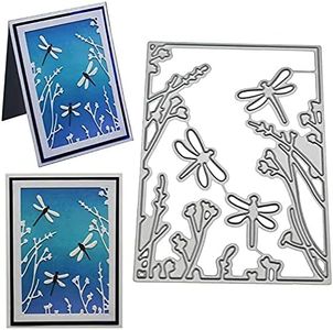 Die Cuts for Card Making, Scrapbooking Die-Cuts, Dragonfly Flower Die Cuts, Metal Die Cuts Dragonfly Stencil Cutting Dies Metal Template Mould for DIY Crafts Scrapbook Album Paper Card Embossing