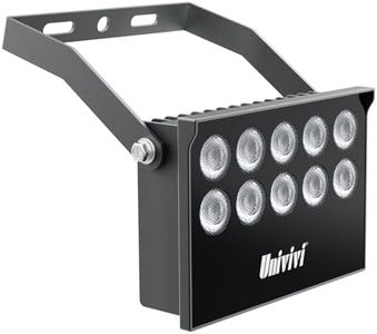 Univivi IR Illuminator 10 Led IR Lights for Night Vision Waterproof 850nm Long Range IR Light for Security Camera IR Light Outdoor & Indoor