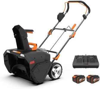 Worx 40V 20" Cordless Snow Blower Power Share with Brushless Motor - WG471 (Batteries & Charger Included)