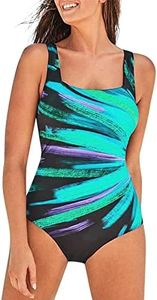riou 2024 Bañadores Mujer Reductores Tallas Grandes, Trajes de Baño Una Pieza, Estampado 3D Bañadores Natación, Cintura Alta Ropa de Baño,Swimwear Beachwear para Playa Piscina Vacaciones