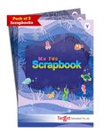 A4 Scrapbooks for Kids (Pack of 3, 32 Pages each) | DIY Scrapbooking Photo Album | Colourful Scrapbook | Perfect Photo Book for Birthday, Anniversary, Wedding, School Project | Multicolor