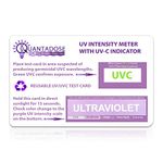 QuantaDose® UVC Light Test Card with UVC Light Wavelength Indicator and Photochromic UV Intensity Test