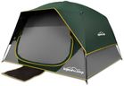 LOYEAHCAMP 4 Person Blackout Camping Tent, Easy Setup Waterproof Family Dome Tent for Camping with Rainfly, Portable Double Layer Large Family Tent for Outdoor Camping&Hiking