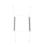 Invisible Plate Hangers for Wall | Decorative Dish Display Holders Hanging Wires Spring Hook Holder Fit to Hang on Wall (White Plate Hanger) (13 x 19 cm (5 x 7.5 Inch))