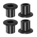 HARFINGTON 4pcs Flanged Sleeve Bearings 10.5mm Bore 15.9mm OD 19.2mm Length Nylon Bushings for Shaft, Black