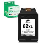 COLORETTO 62XL Black for HP 62 XL Compatible with Envy 5640 7640 5540 5544 5646 5542 5541 5644 Officejet 5740 5742 200 200c 250 Printer Ink Cartridge Replacement