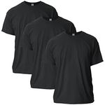 Gildan Adult Ultra Cotton T-Shirt, Style G2000, Multipack, Black (3-Pack), 4X-Large