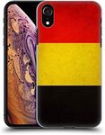 Head Case Designs Belgium Belgian België Vintage Flags Hard Back Case Compatible with Apple iPhone XR