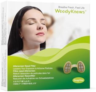 WoodyKnows Allerscreen Nasal Filters, Model 2024, seasonal and dust allergies aid (Trial S/M/L/XL)