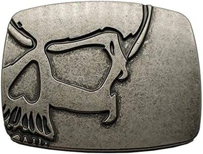 Xwest Fibbia per Cinture Vintage Skull Belt Buckle Cowboy Buckles