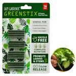 Lazy Gardener GreenStix Plant Food | Natural Magic Fertilizer Sticks for Indoor & Outdoor Use | Organic Slow-Release Nutrients for Pots & Home Garden (Pack of 16)