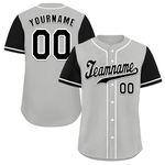 coolcustomize Personalised Multicolor Baseball Jersey Custom Athletic Training Shirts Stitched/Printed Bespoke Sports Apparel for Men,Women,Youth,Kids