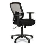 Alera ET42ME10B Etros Series Mesh Mid-Back Swivel/Tilt Chair, Black by Alera