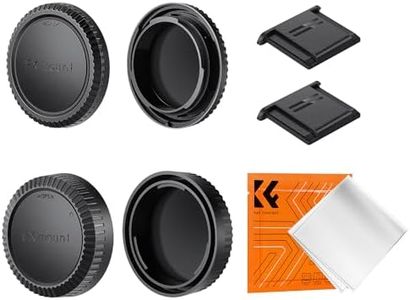 K&F Concept X Mount Body Cap Cover & Rear Lens Cap & Hot Shoe Cover Kit for Fuji Fujifilm X Mount X-Pro2 X-Pro3 X-T2 X-T3 XT4 XT5 X-E4 X-T30 X-E2 X-E2s X-E3 X-E4 X-A10 X-A7 X-A5